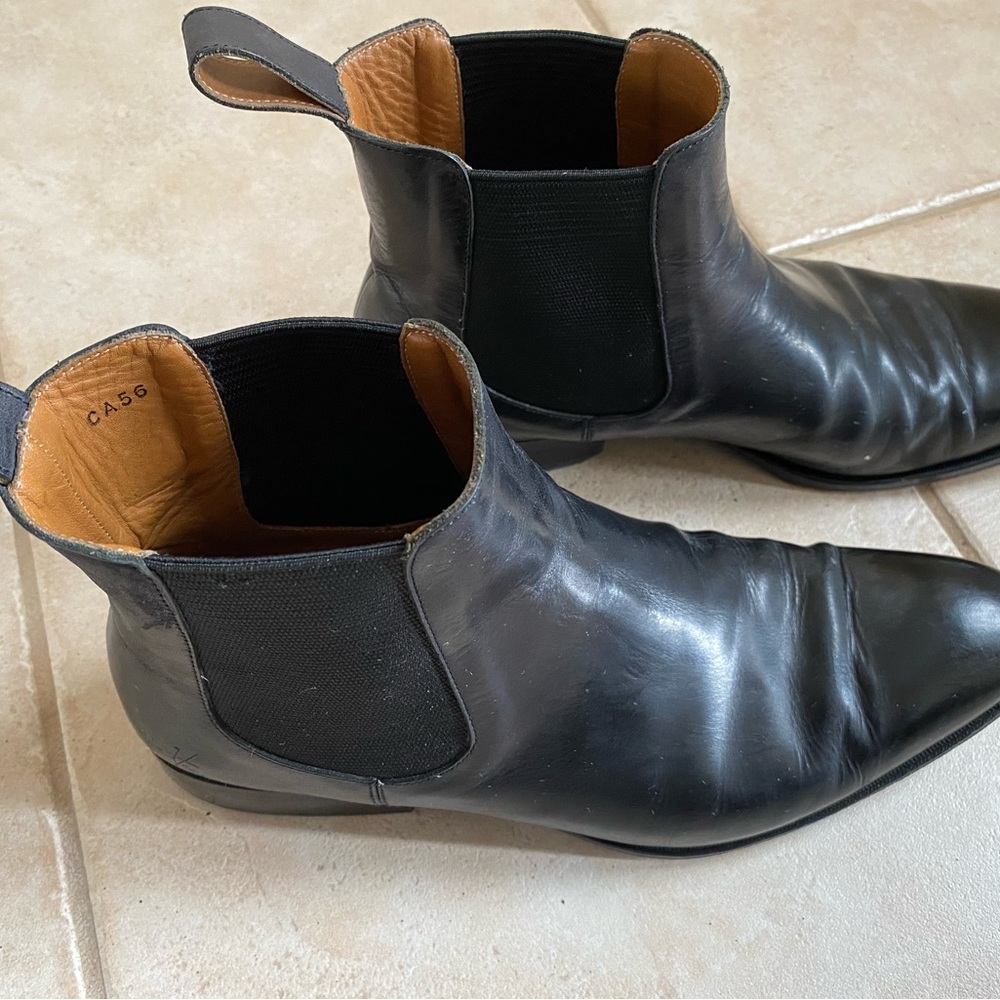 Fluevog Black Leather Chelsea Boots - Picture 8 of 9